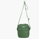 Kožená taška na rameno zelená
