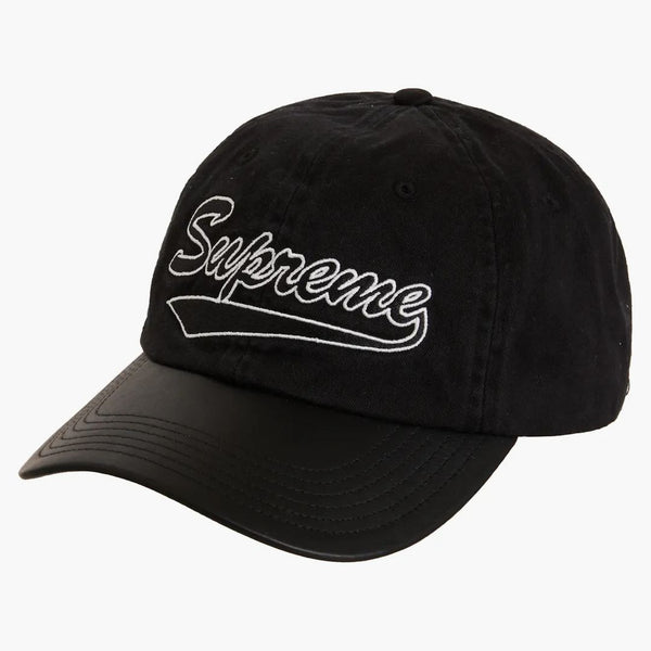 Supreme Leather Visir 6-panel svart