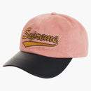Supreme Leather Visor 6-panel Pink
