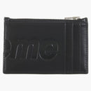 Supreme Leather Zip Card Holder (fw25) Black