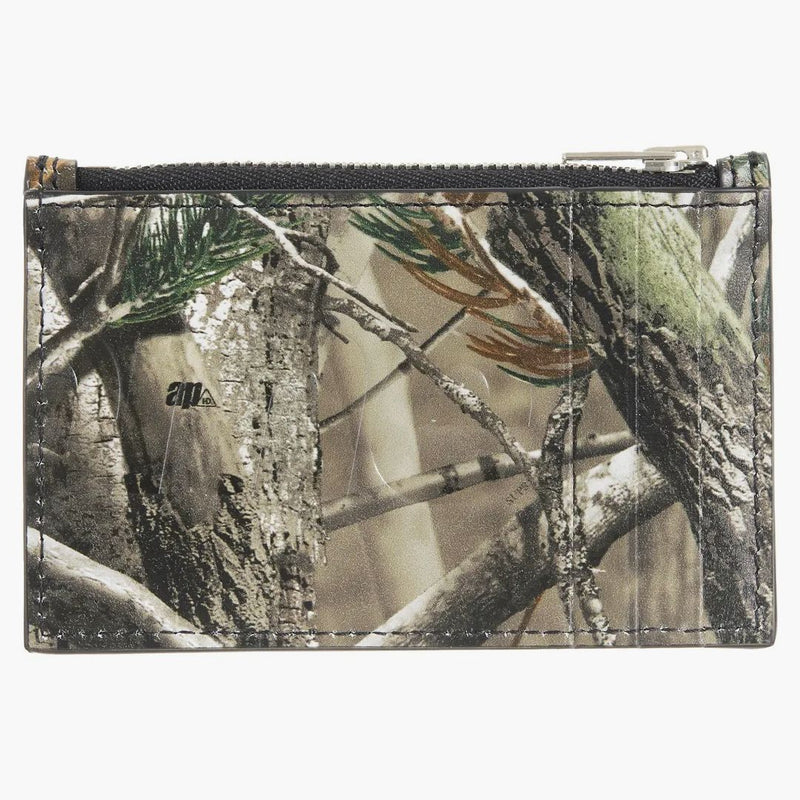 Supreme Leather Zip Card Holder (fw25) Realtree Hardwoods Camo