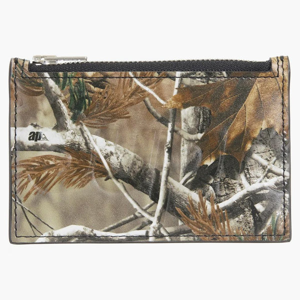 Supreme Leather Zip Card Holder (fw25) Realtree Hardwoods Camo