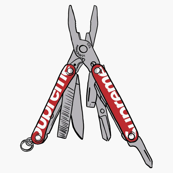 Supreme Leatherman Squirt PS4 Multitool Red