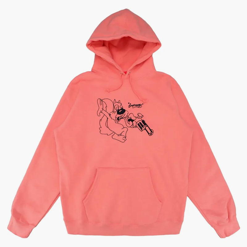 Supreme Lee Felpa con cappuccio Corallo
