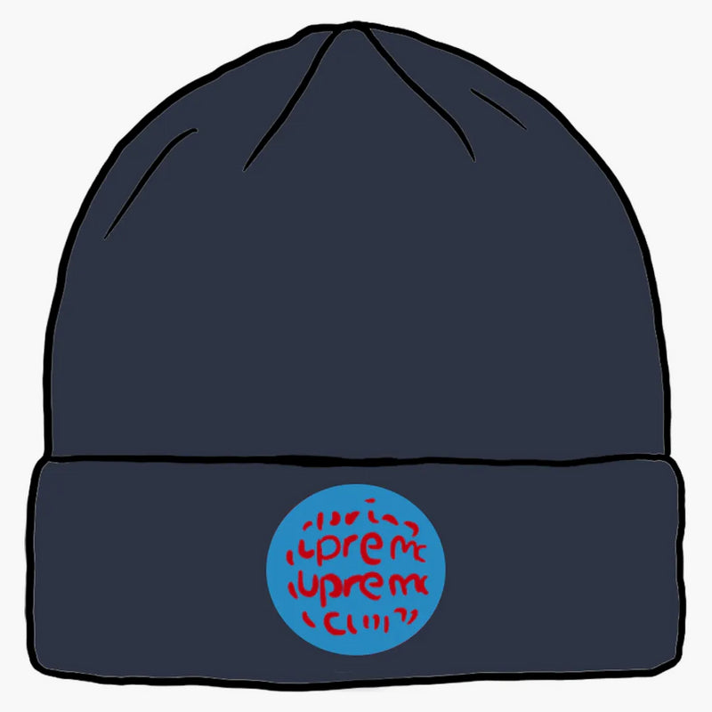 Supreme Lenticular Patch Beanie Navy