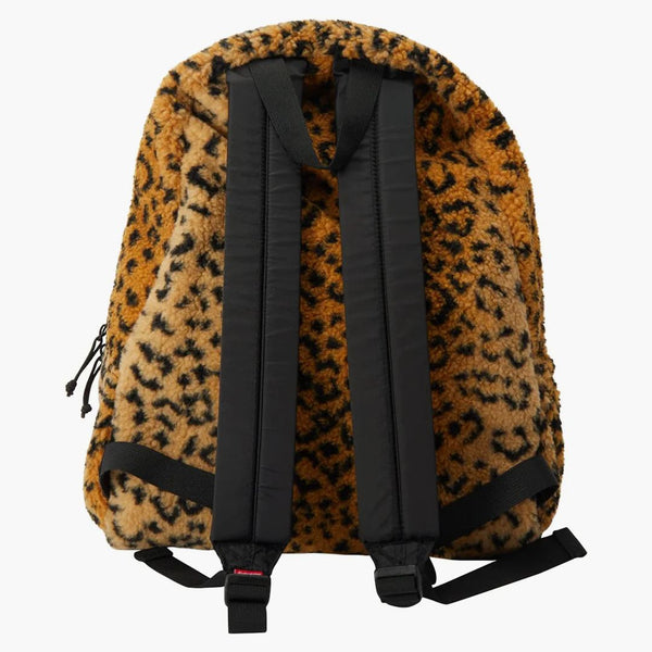 Supreme Leopard Fleece Backpack Yellow