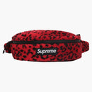 Supreme Leopard Fleece midjeväska röd