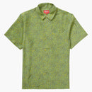 Supreme Leopard Silk S/S Shirt Green
