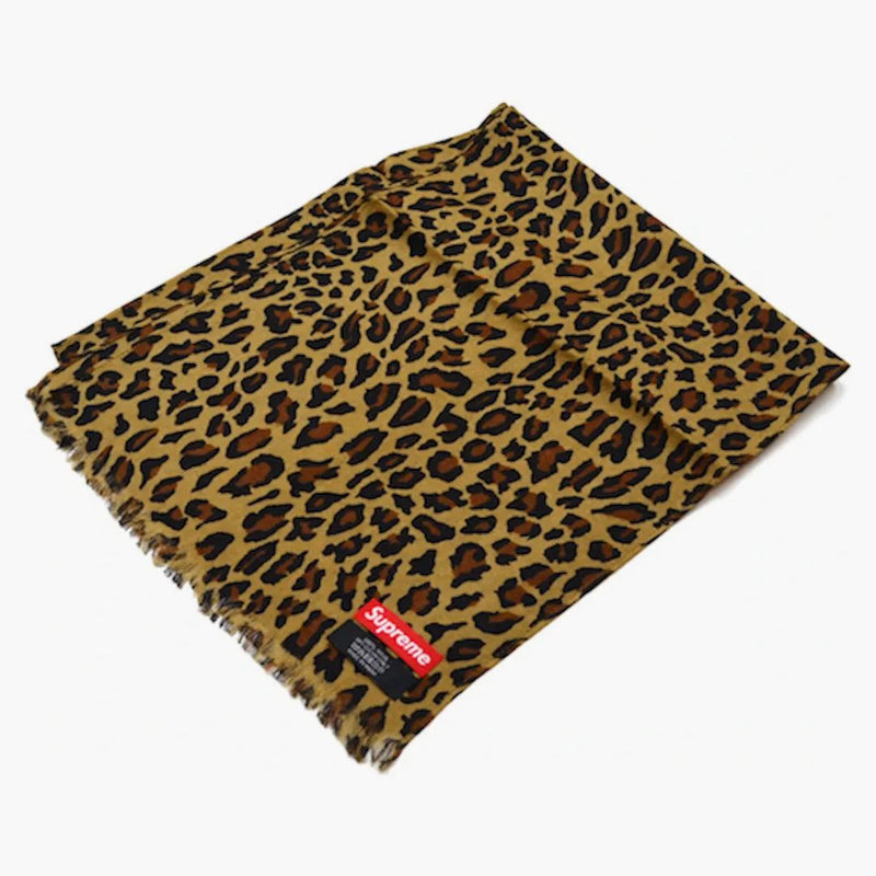 小物 Supreme - Leopard Scarf 2015fw 超美品 VNDS. Scarf. Leopard Supreme FW15. one wool, 100