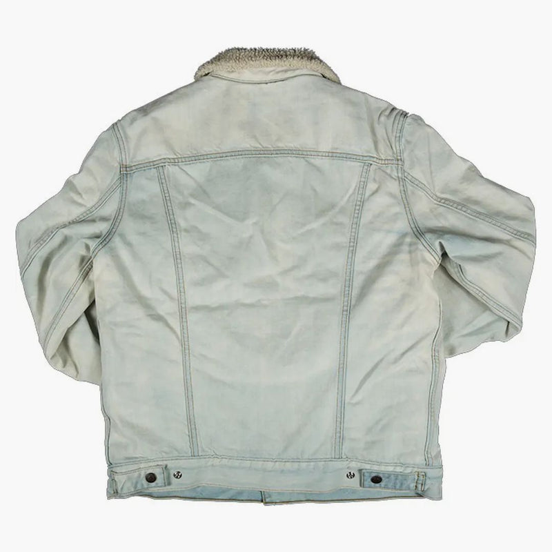 Bleached Sherpa Trucker Bunda Blue Blue