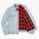 Supreme Levi's Snakeskin Trucker Jacket Light Blue