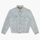 Supreme Levi's Snakeskin Trucker Jacket Light Blue