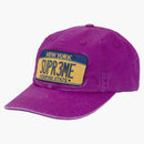 Supreme License Plate 6-panel (fw25) Purple