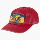 Supreme License Plate 6-panel (fw25) Red