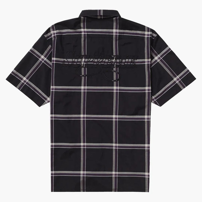Nejvyšší lehká kostkovaná košile S/S Black