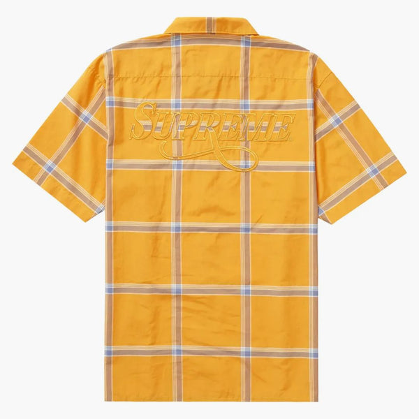 Supreme Lightweight Plaid S/s Shirt Orange