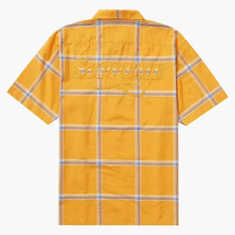 Supreme Lightweight Plaid S/s Shirt Orange