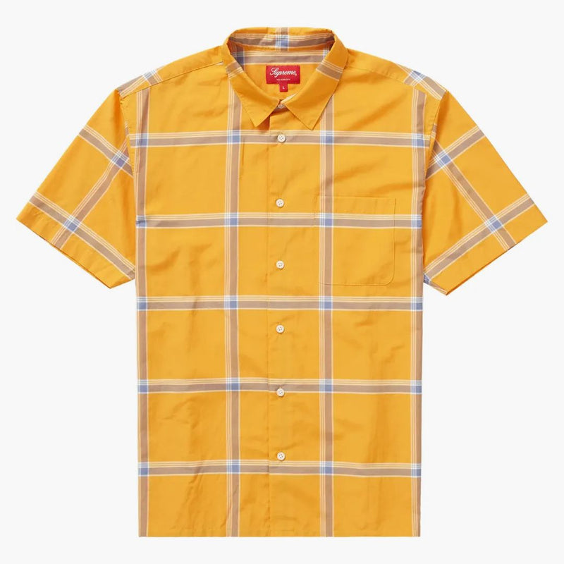 Supreme Lightweight Plaid S/s Shirt Orange