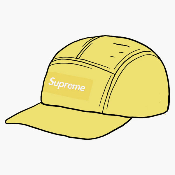 Supreme Linen Camp Cap Lime