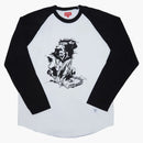Supreme Lion Raglan Baseball Top Black
