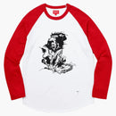 Supreme Lion Raglan Baseball Top Red