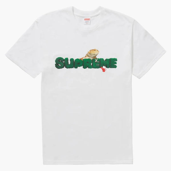 Tee di lucertola suprema bianca