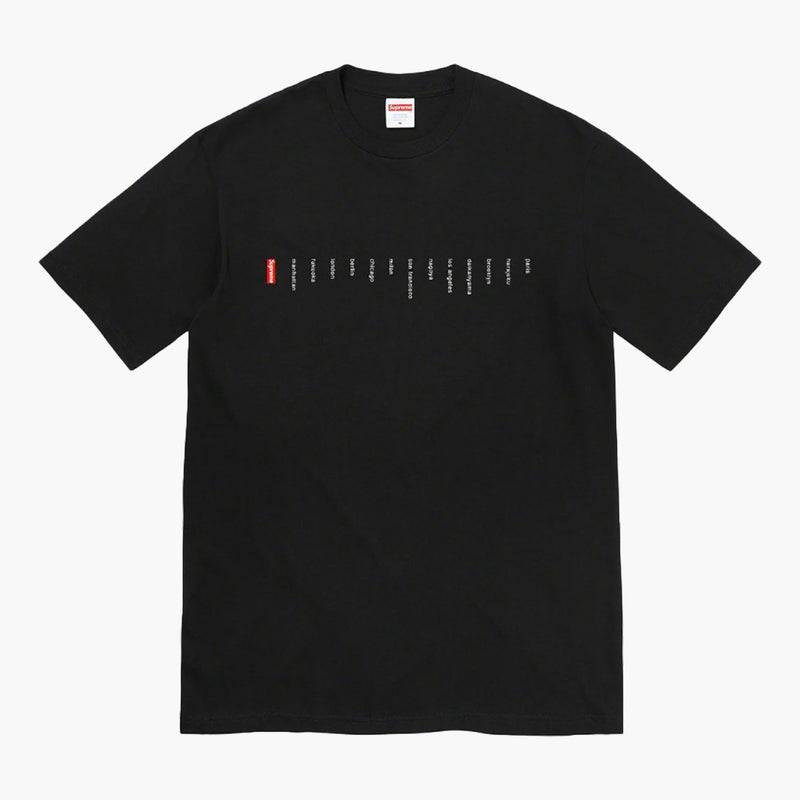 Supreme Location Tee Black