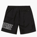 Supreme Logo Applique Water Short Black