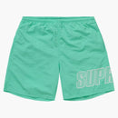 Supreme Logo Applique Water Short Mint