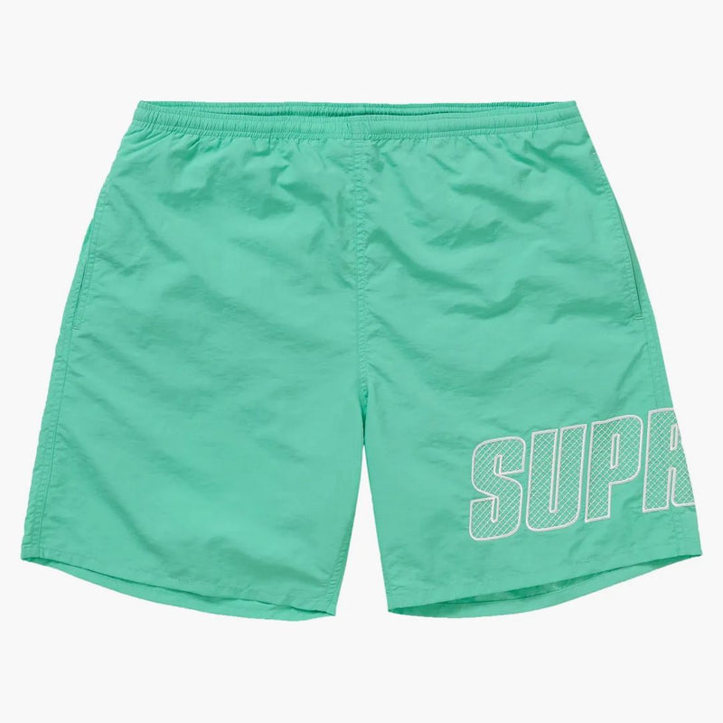 Supreme Logo Applique Water Short Mint