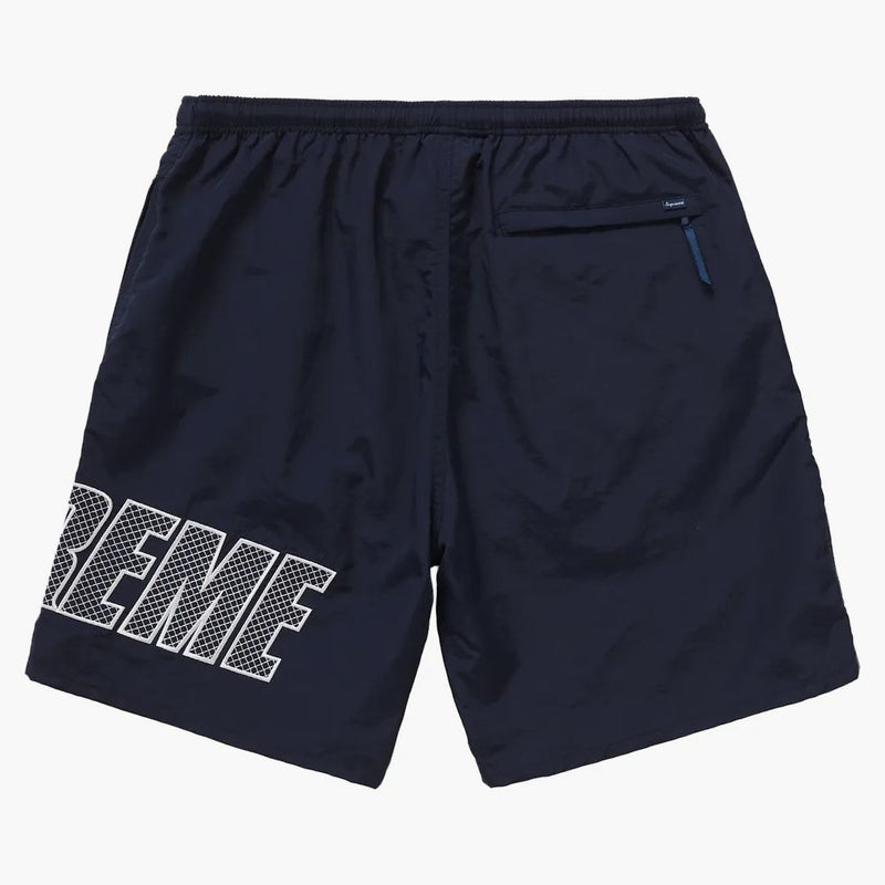 Supreme Logo Applique Water Short Navy