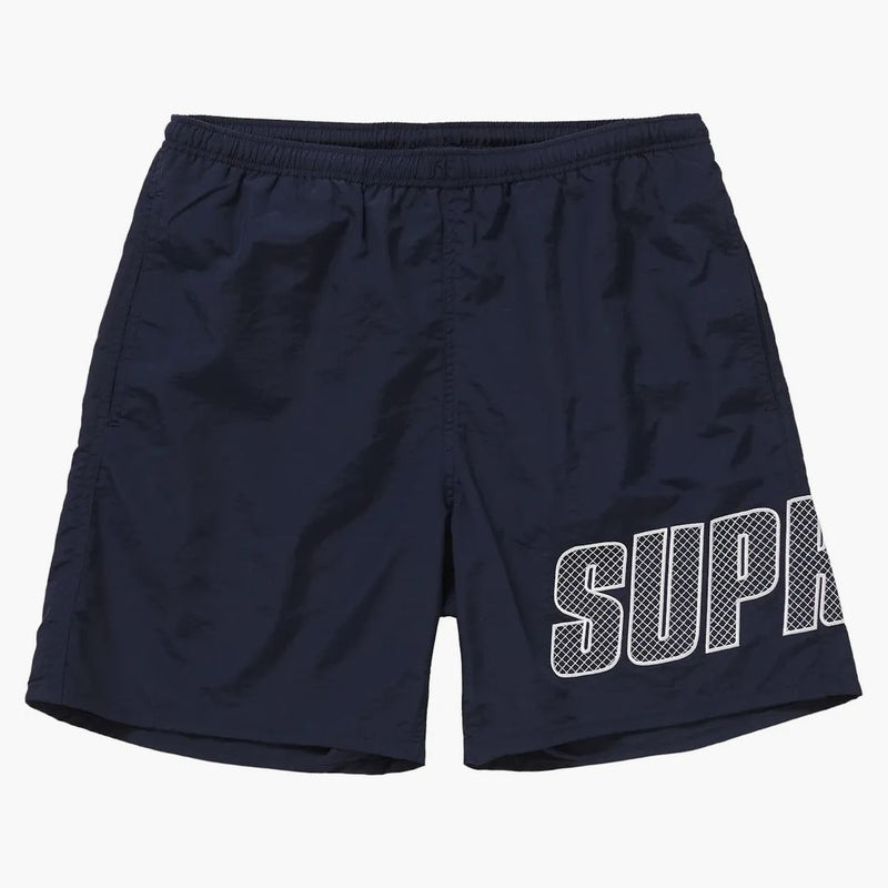 Supreme Logo Applique Water Short Navy