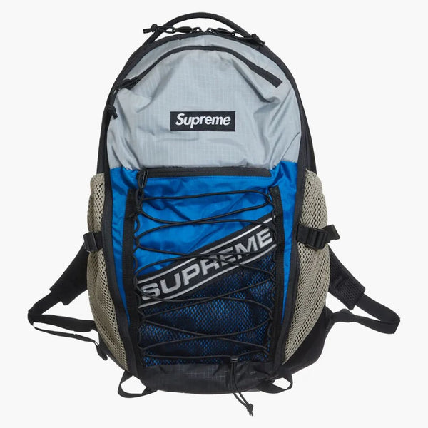 Supreme Logo Backpack Blue