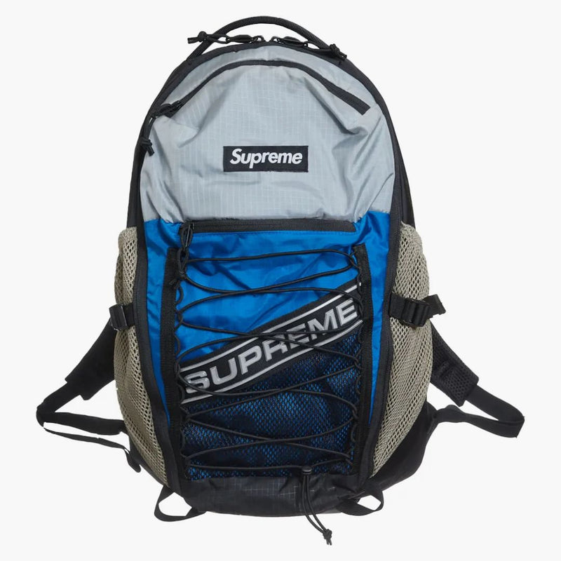 Supreme Logo Backpack Blue
