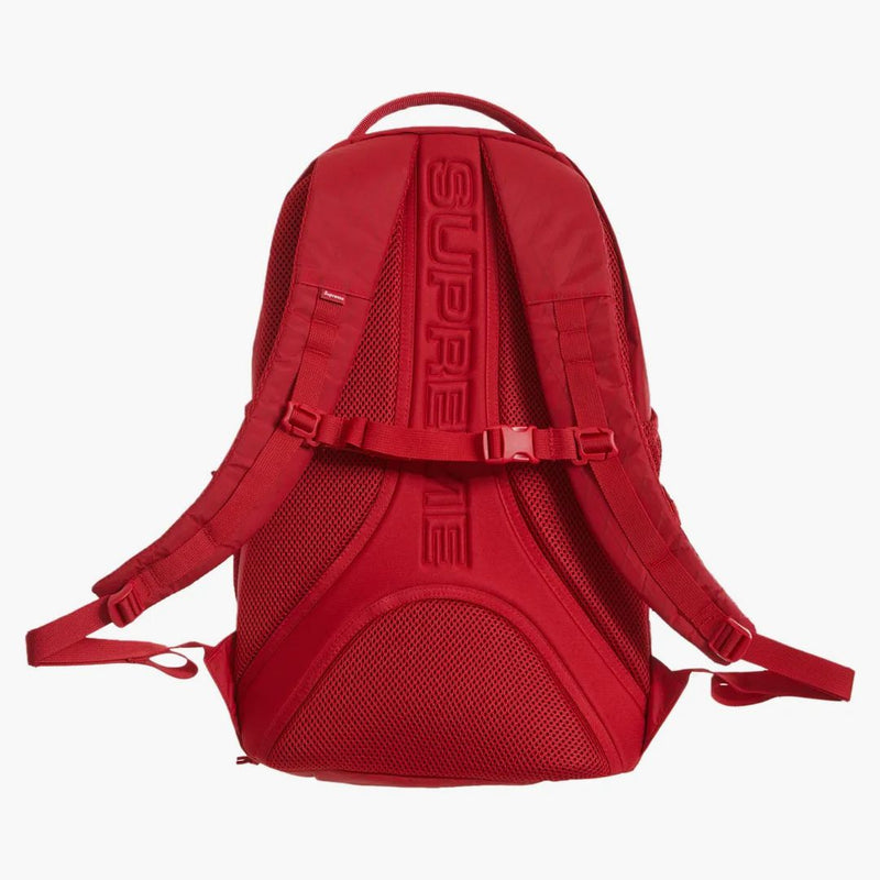 Supreme Logo Backpack Red