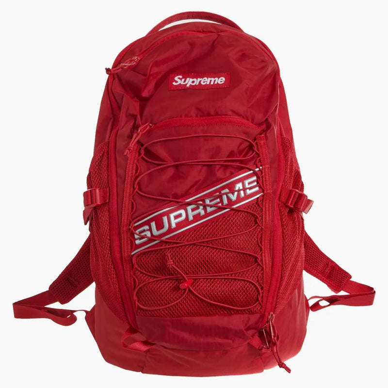 Supreme Logo Backpack Red