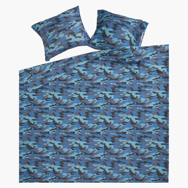 Supreme Logo Camo Duvet + set di cuscini blu