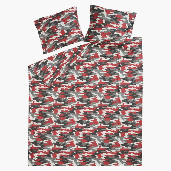 Nejvyšší logo Camo Duvet + polštář Red
