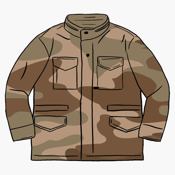 Logo Supremo camo m-65 abbronzatura