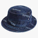 Supreme Logo Denim Crusher Blue
