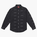 Supreme Logo Denim Shirt Black