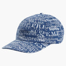 Supreme Logo Pattern 6-panel Light Navy