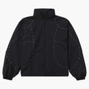 Supreme Logo Piping Hooded Track Jacket Black