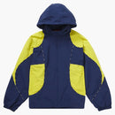 Supreme Logo Piping Hooded Track Jacket Navy