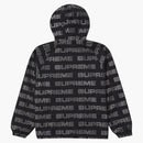 Supreme Logo Ripstop Hooded Track Jacket Black