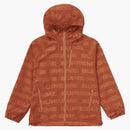 Supreme Logo Ripstop Hooded Track Jacket Orange