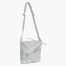 Nejvyšší logo ramenní taška bílá