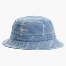 Supreme Logo Stripe Jacquard Denim Crusher Blue