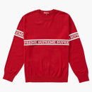 Supreme Logo Stripe Knit Top Red