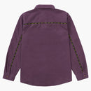 Supreme Logo Taping Work Shirt Dusty Purple